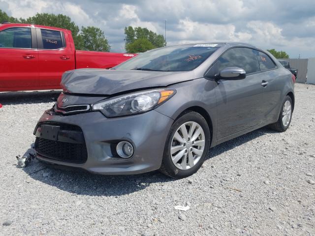 KNAFX6A8XG5632933 - 2016 KIA FORTE EX GRAY photo 2