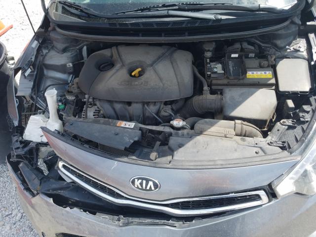 KNAFX6A8XG5632933 - 2016 KIA FORTE EX GRAY photo 7