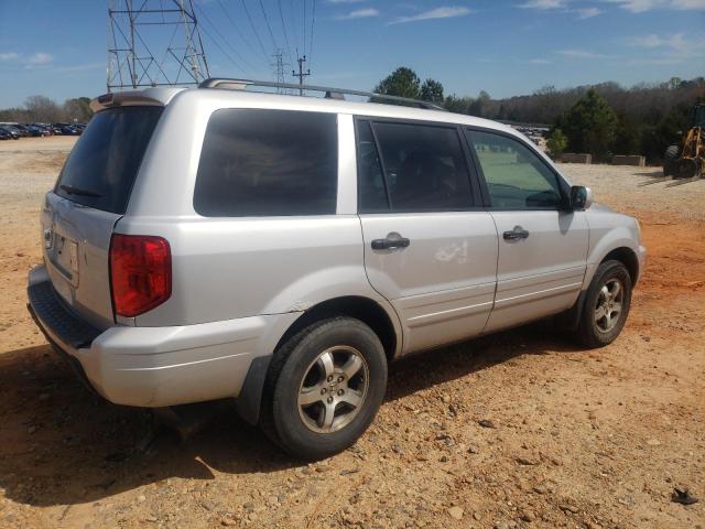 2HKYF18684H555903 - 2004 HONDA PILOT EXL SILVER photo 3