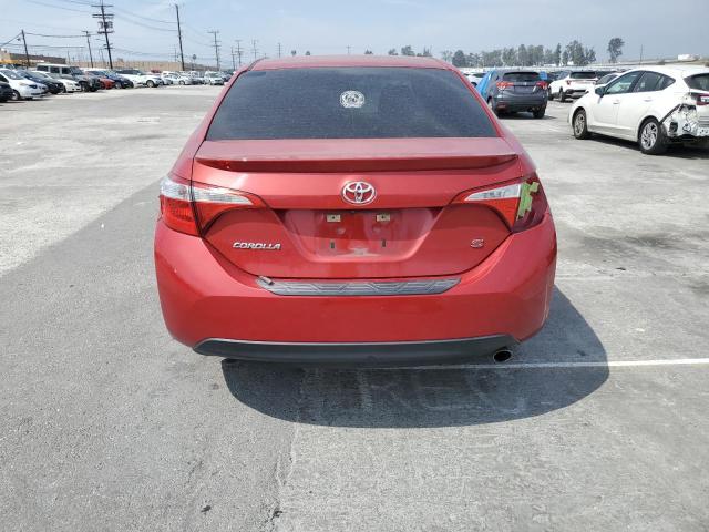 5YFBURHE3GP512711 - 2016 TOYOTA COROLLA L MAROON photo 6