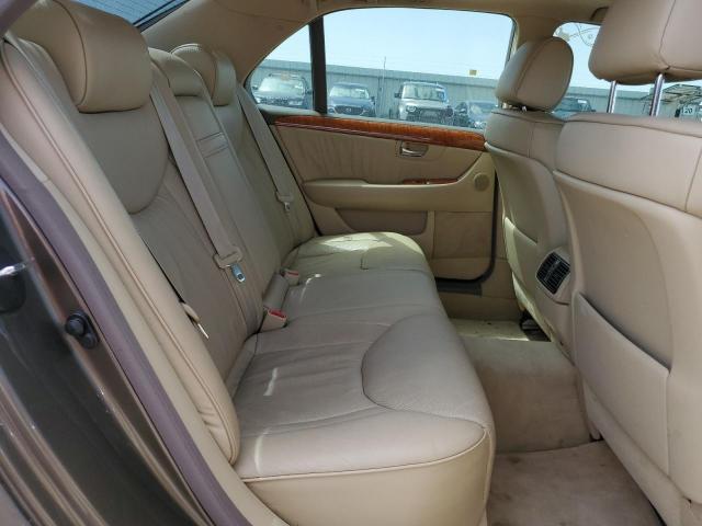 JTHBN36F655027249 - 2005 LEXUS LS 430 GRAY photo 10