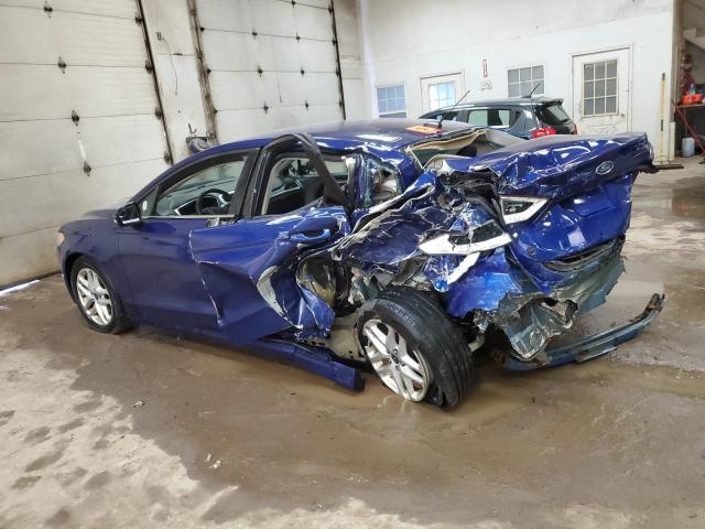 1FA6P0H76E5392280 - 2014 FORD FUSION SE BLUE photo 2