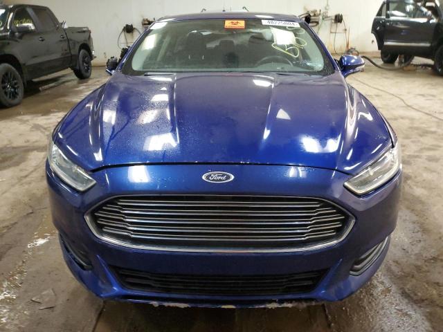 1FA6P0H76E5392280 - 2014 FORD FUSION SE BLUE photo 5