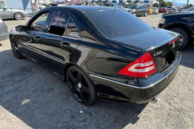 WDBRF52H16A917696 - 2006 MERCEDES-BENZ C 230 BLACK photo 3