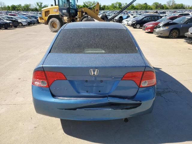 1HGFA16897L049623 - 2007 HONDA CIVIC EX BLUE photo 6