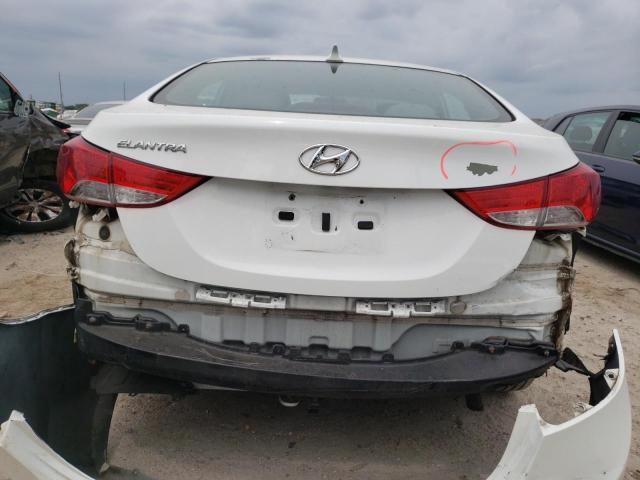 5NPDH4AE1DH388747 - 2013 HYUNDAI ELANTRA GLS WHITE photo 6