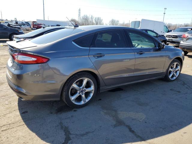 3FA6P0HD9ER230680 - 2014 FORD FUSION SE GRAY photo 3