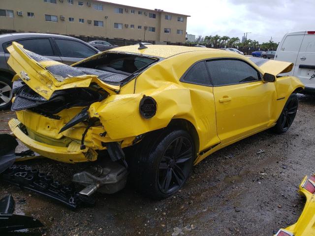 2G1FB1E33C9207191 - 2012 CHEVROLET CAMARO LT YELLOW photo 3