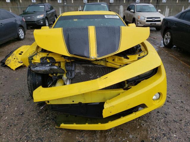 2G1FB1E33C9207191 - 2012 CHEVROLET CAMARO LT YELLOW photo 5