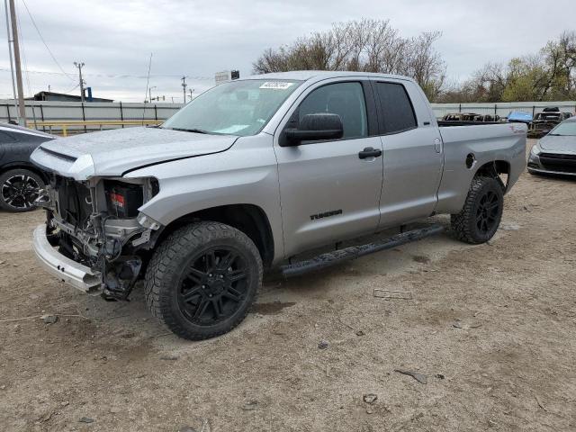 5TFRM5F13KX144385 - 2019 TOYOTA TUNDRA DOUBLE CAB SR/SR5 SILVER photo 1