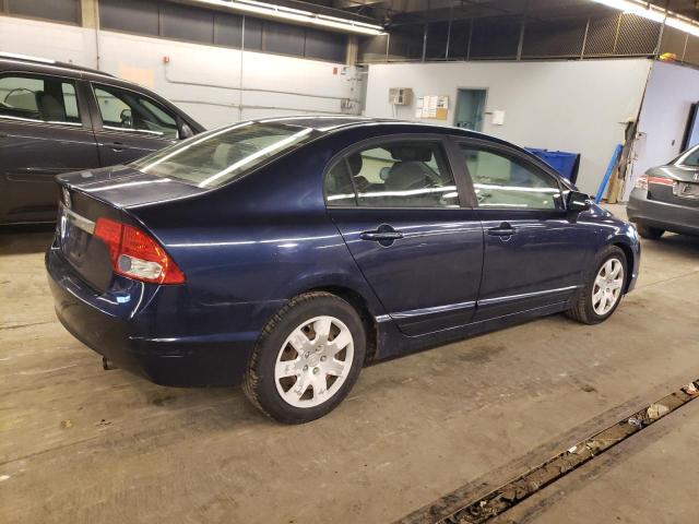 19XFA16589E044395 - 2009 HONDA CIVIC LX BLUE photo 3