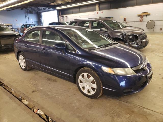 19XFA16589E044395 - 2009 HONDA CIVIC LX BLUE photo 4