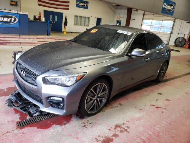 JN1BV7AR5FM403105 - 2015 INFINITI Q50 BASE GRAY photo 1