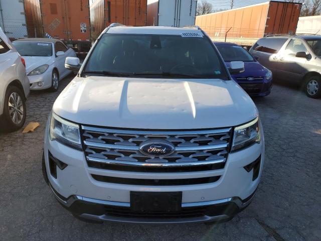 1FM5K8F88JGC27274 - 2018 FORD EXPLORER LIMITED WHITE photo 5