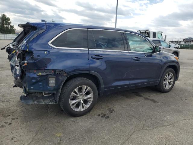 5TDZKRFH4FS064986 - 2015 TOYOTA HIGHLANDER LE BLUE photo 3