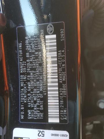 4T1T11AK8PU733721 - 2023 TOYOTA CAMRY SE NIGHT SHADE BLACK photo 12