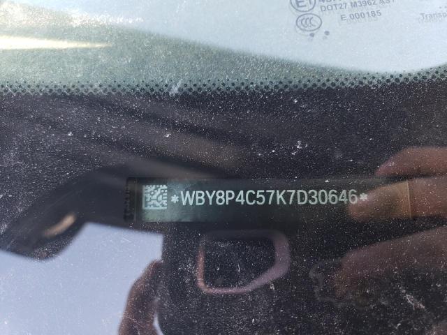WBY8P4C57K7D30646 - 2019 BMW I3 REX BLACK photo 12