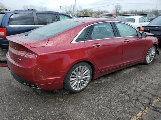 3LN6L2J9XDR802471 - 2013 LINCOLN MKZ RED photo 3