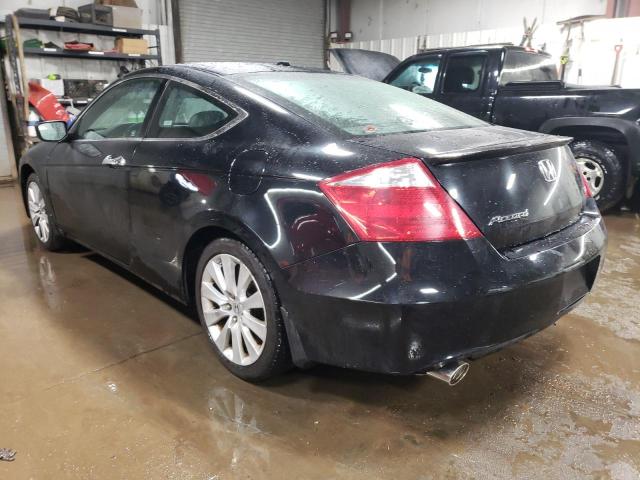 1HGCS22839A011833 - 2009 HONDA ACCORD EXL BLACK photo 2