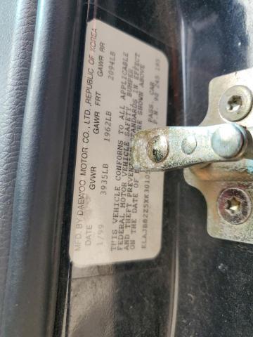 KLAJB82Z5XK301054 - 1999 DAEWOO NUBIRA CDX 黑色 照片 12