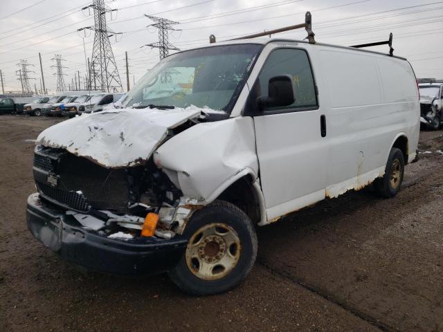 1GCGG25C481118129 - 2008 CHEVROLET EXPRESS G2 WHITE photo 1