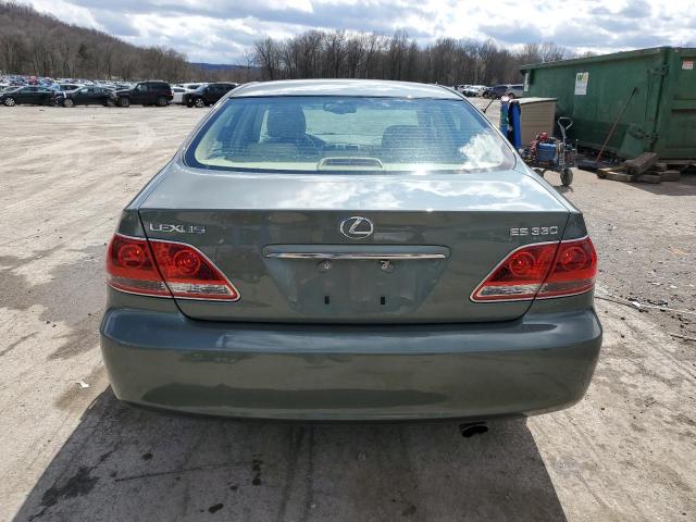 JTHBA30G155128096 - 2005 LEXUS ES 330 GREEN photo 6