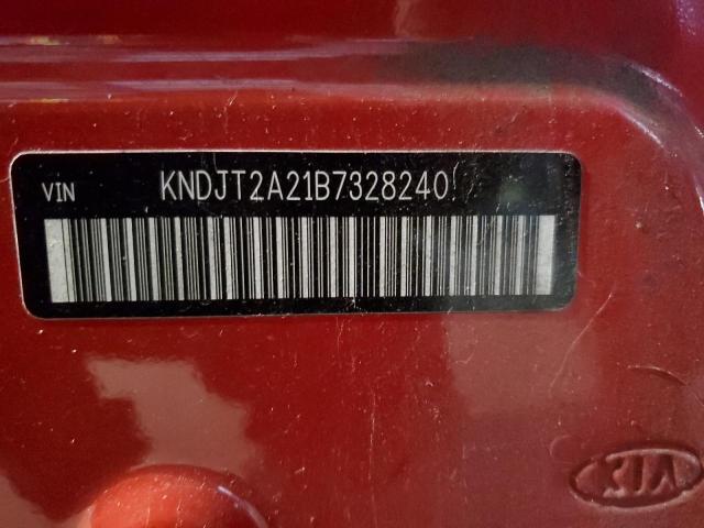 KNDJT2A21B7328240 - 2011 KIA SOUL + RED photo 12