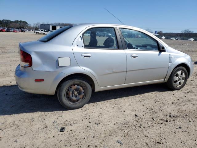 KL1TD56686B540341 - 2006 CHEVROLET AVEO BASE Gümüş foto 3