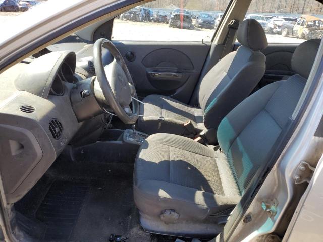 KL1TD56686B540341 - 2006 CHEVROLET AVEO BASE Gümüş foto 7