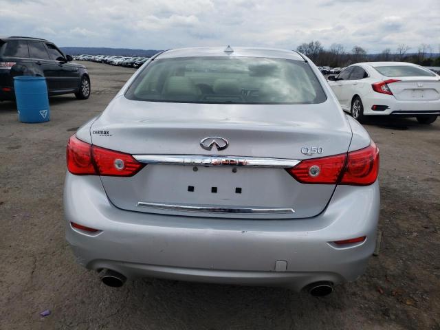 JN1CV7AP9GM202988 - 2016 INFINITI Q50 BASE SILVER photo 6