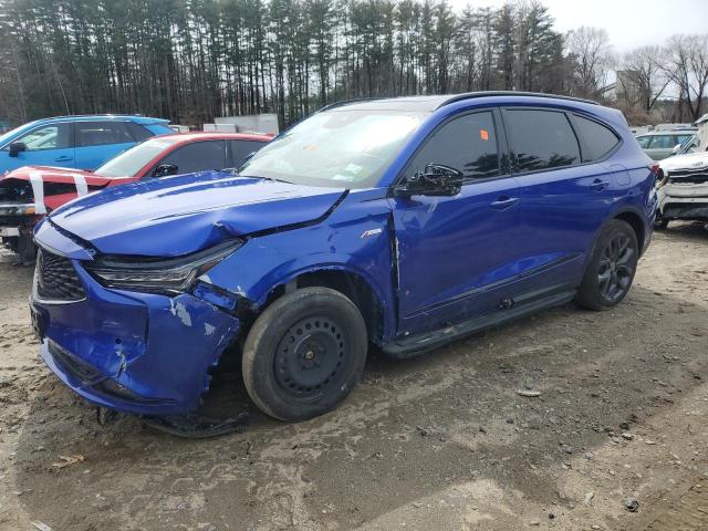 5J8YE1H05NL045960 - 2022 ACURA MDX A-SPEC BLUE photo 1