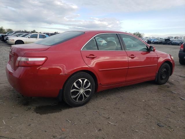 4T1BE46K77U087842 - 2007 TOYOTA CAMRY CE RED photo 3