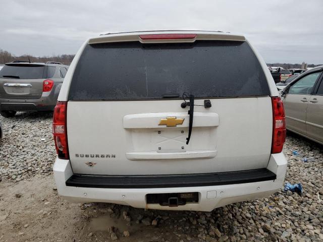 1GNSKJE72DR307225 - 2013 CHEVROLET SUBURBAN K1500 LT WHITE photo 6