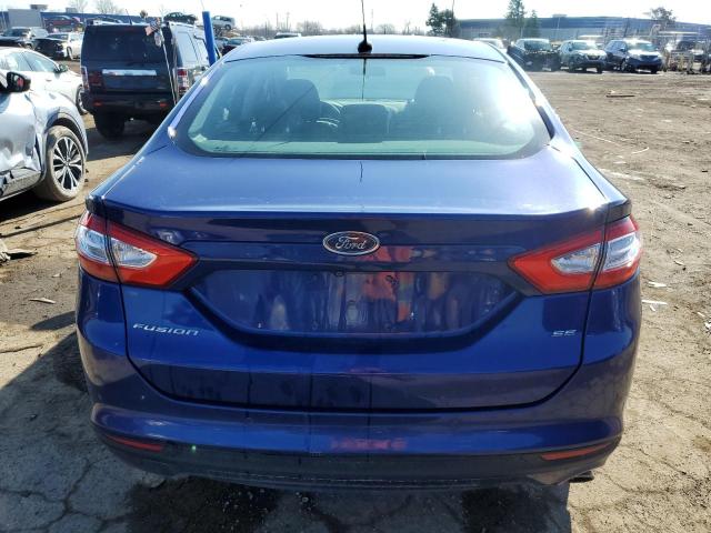 3FA6P0H77FR192801 - 2015 FORD FUSION SE BLUE photo 6