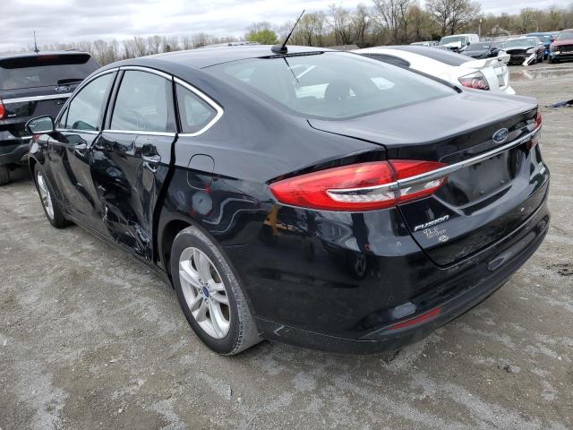 3FA6P0HD8JR193454 - 2018 FORD FUSION SE BLACK photo 2