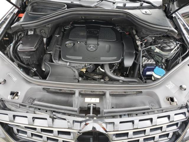 4JGDA5HB6CA068606 - 2012 MERCEDES-BENZ ML 350 4MATIC BLACK photo 12