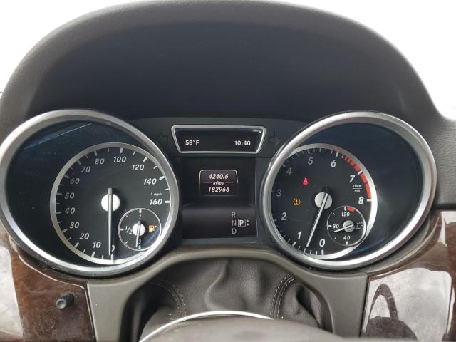 4JGDA5HB6CA068606 - 2012 MERCEDES-BENZ ML 350 4MATIC BLACK photo 9