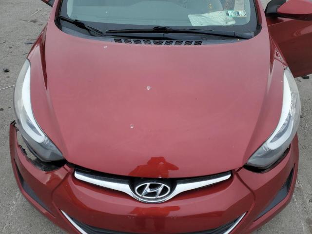 5NPDH4AE7FH564395 - 2015 HYUNDAI ELANTRA SE RED photo 11