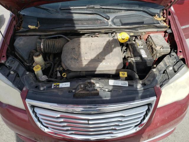 2C4RC1CG7ER239586 - 2014 CHRYSLER TOWN & COU TOURING L RED photo 12