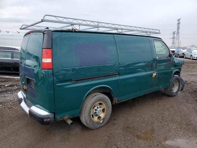 1GCGG25C481199522 - 2008 CHEVROLET EXPRESS G2 GREEN photo 3