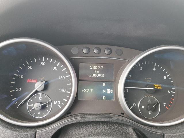 4JGBB8GB4AA549989 - 2010 MERCEDES-BENZ ML 350 4MATIC SILVER photo 9