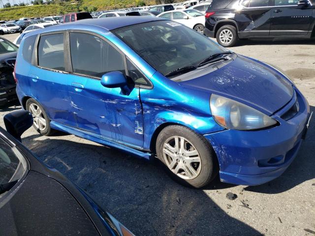 JHMGD38667S060276 - 2007 HONDA FIT S 蓝色 照片 4
