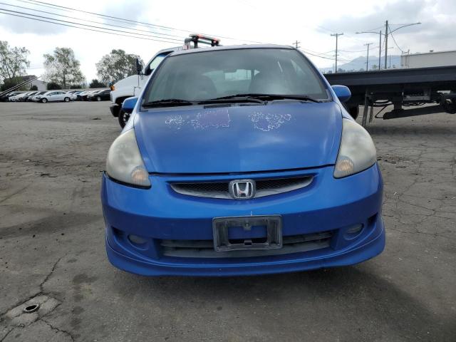 JHMGD38667S060276 - 2007 HONDA FIT S 蓝色 照片 5