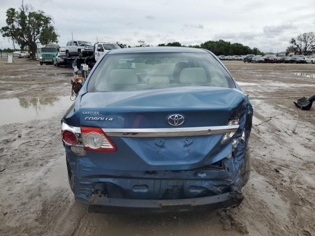 5YFBU4EE5DP076107 - 2013 TOYOTA COROLLA BASE BLUE photo 6