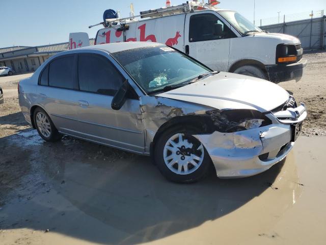 2HGES16575H527353 - 2005 HONDA CIVIC LX SILVER photo 4