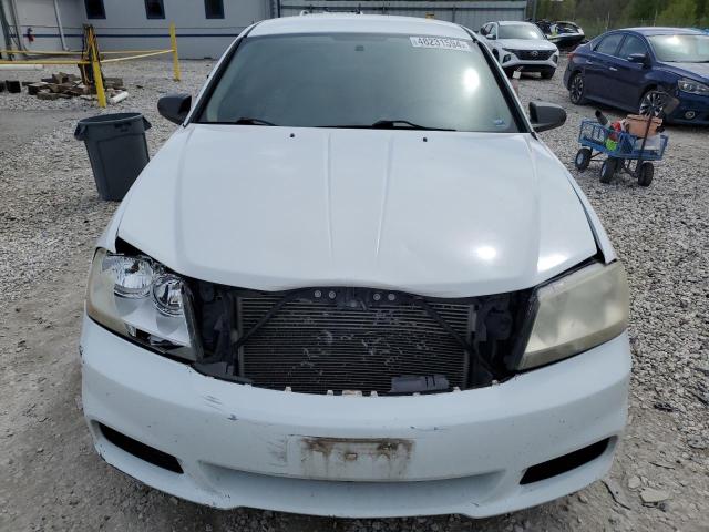 1C3CDZAB7DN664718 - 2013 DODGE AVENGER SE WHITE photo 5