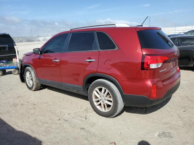 5XYKT4A62EG548030 - 2014 KIA SORENTO LX RED photo 2