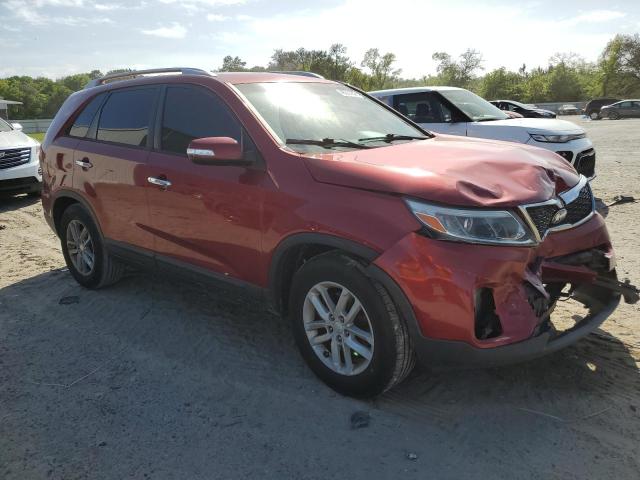 5XYKT4A62EG548030 - 2014 KIA SORENTO LX RED photo 4