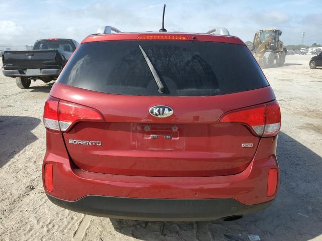 5XYKT4A62EG548030 - 2014 KIA SORENTO LX RED photo 6