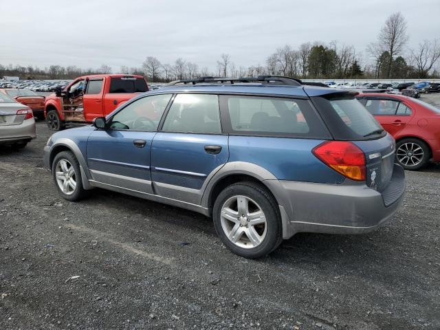 4S4BP61C967358998 - 2006 SUBARU LEGACY OUTBACK 2.5I BLUE photo 2